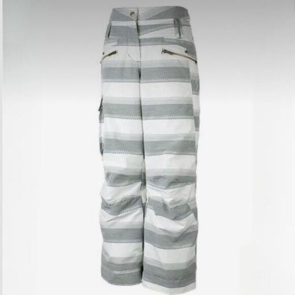 Obermeyer Juniors Striped Twilight Ski Snowboarding Pants Size 14 - Picture 1 of 16